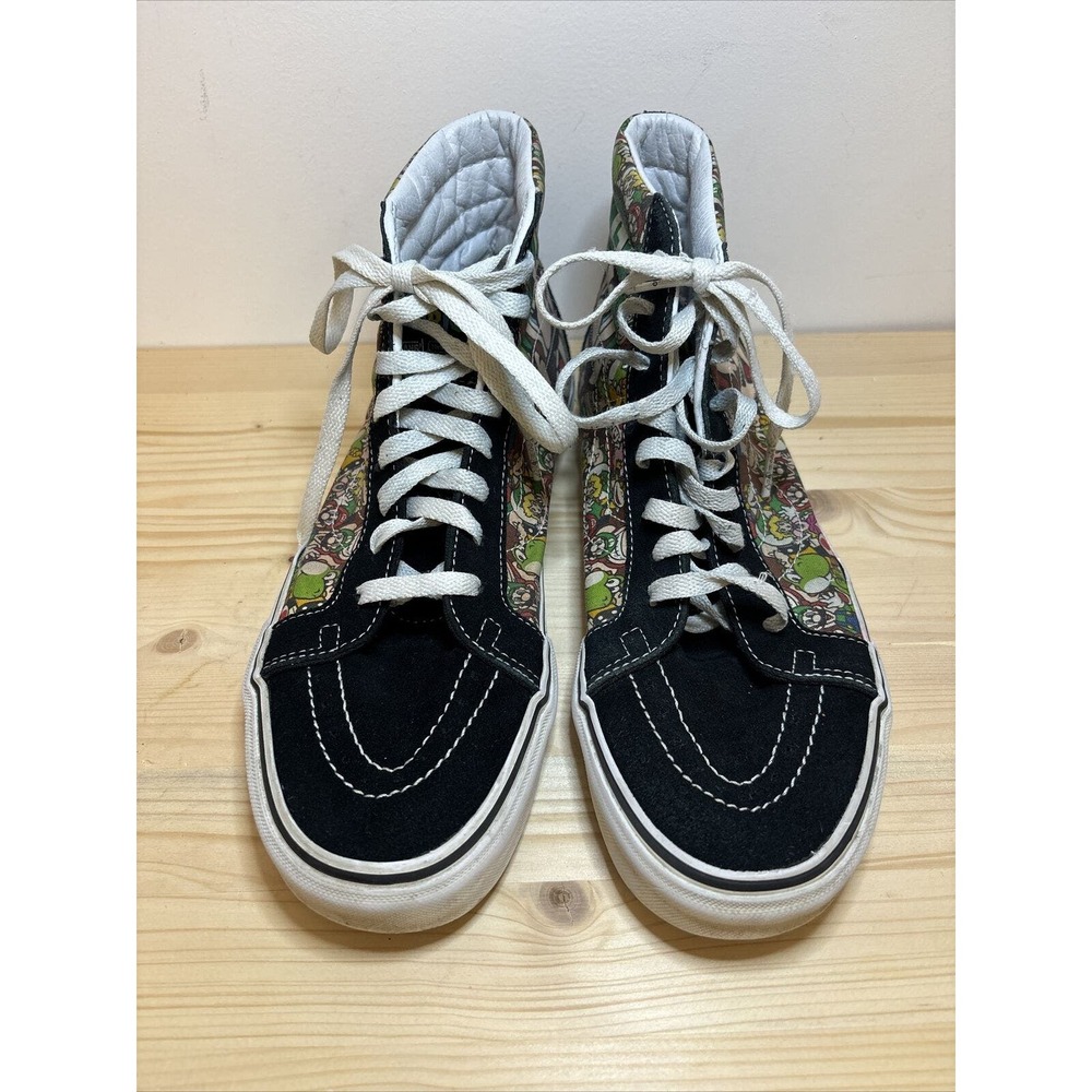 Vans‎ Nintendo Super Mario Game Over Sk8 Hi Top Shoes Sneakers Mens 10.5 EUC H10 - Picture 3 of 8